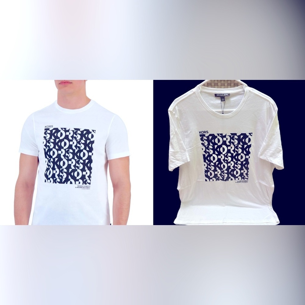 Michael Kors White Graphic T-Shirt